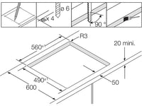 Samsung NZ64F5RD9AB/EF - Inbouw keramische kookplaat