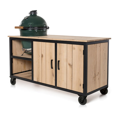Stalen Tafel Eiken Inferno - FRAAII
