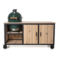 Stalen Tafel Eiken Inferno - FRAAII